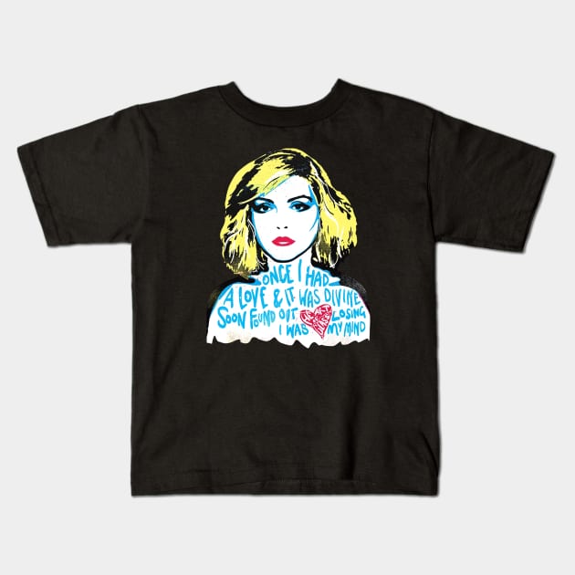 BLONDIE HEARD OF CLASS Kids T-Shirt by BibirNDower77